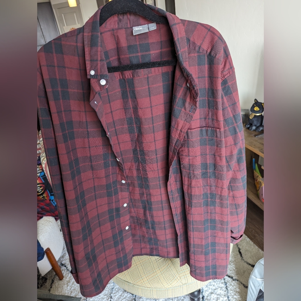 Red and black flannel, XXXL
